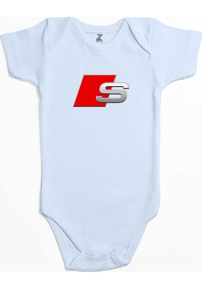 Zepplin Giyim Audi S-line Logo Siyah Bebek Body Zıbın
