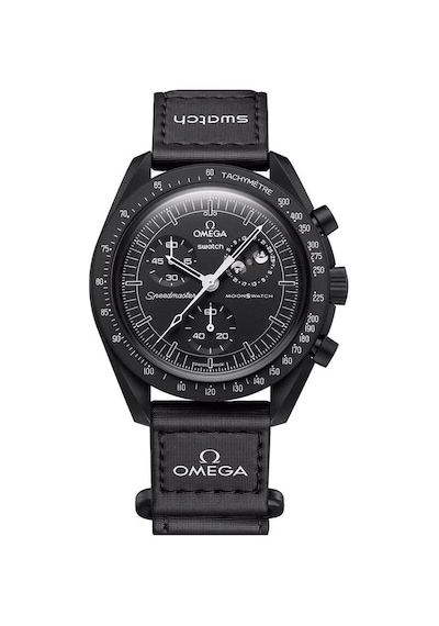 Swatch X Omega Moonphase Snoopy Black Çelik