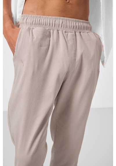 Tommylife Taş Standart Fit Dokuma Hafif Esnek Chino Erkek Pantolon - 82177 Taş