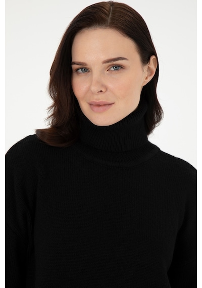 Pierre Cardin Kadın Siyah Kazak /triko 50290574-vr046 Siyah