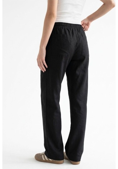 Straight Fit Kadın Pantolon Siyah