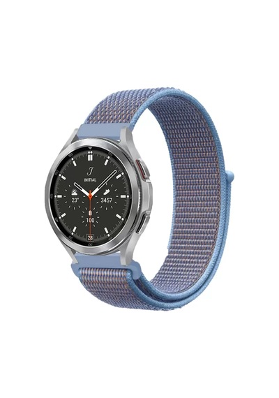 Newface Watch 22mm Hasırlı Cırtcırtlı Kordon - Mavi Diğer