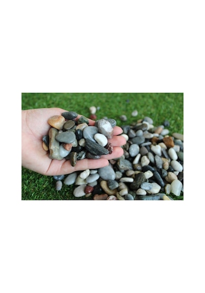 Garden Moda Dere Çakıl Taşı 18 Kg 15-30 Mm Mıcır Dere Taşı Dolomit Taş Teraryum Akvaryum Taşı Peyzaj Süs Ta