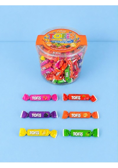 Tofiş Mini Meyve Aromalı Yumuşak Şeker 100 Adet 480g