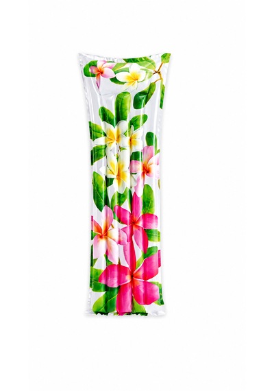 Intex Tropikal Çiçek Desenli Şişme Deniz Yatağı 183x69 Cm Havuz Ve Plaj Yatağı Çok Renkli