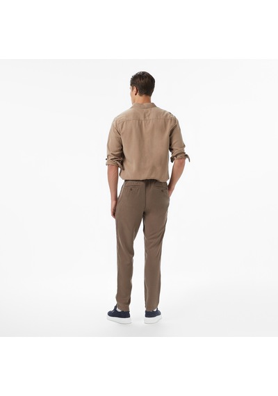 Nautica Erkek Kahverengi Jogger Fit Pantolon Düz P57212t Kahverengi