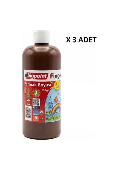 Bigpoint Parmak Boyası 500 Gram Kahverengi X 3 Adet Diğer