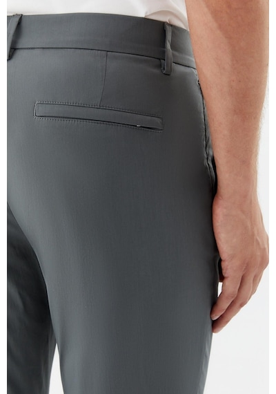 Sabri Özel Erkek Haki Normal Kesim Regular Fit Yan Cep Normal Bel Chino Pantolon