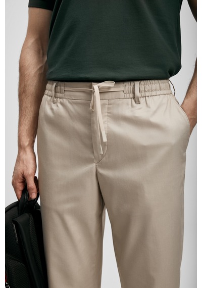 Lufian Glen Erkek Beach Jogger Pantolon Slim Fit Bej Bej 111190358100550