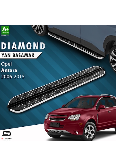 S-dizayn Opel Antara Diamond Krom Yan Basamak 183 Cm 2006-2015 A+ Kalite