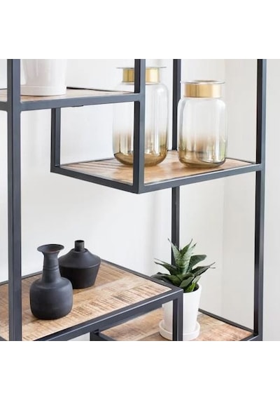 Raflı Kitaplık Büyük Kütüphane Modeli 7 Raflı Kitaplık