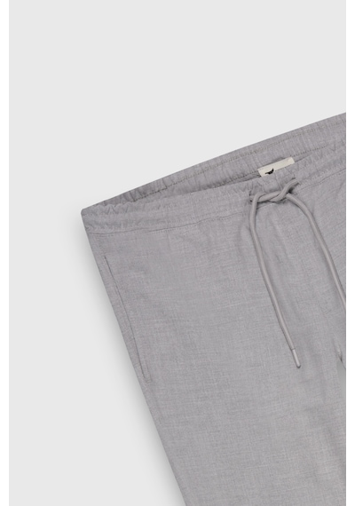 Ac&Co / Altınyıldız Classics Slim Fit Dar Kesim Beli Bağlamalı Yan Cepli Erkek Pantolon - Gri