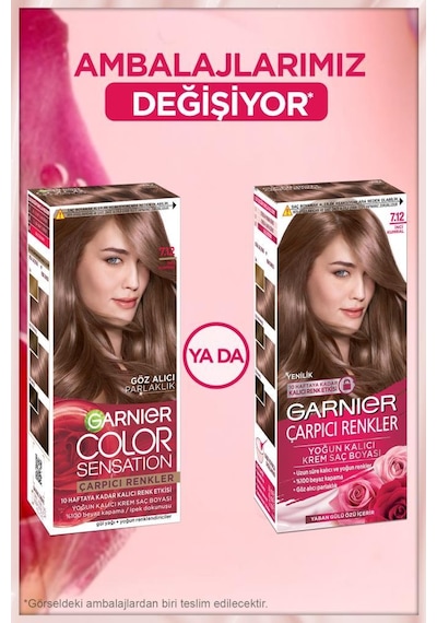 2'li Garnier Çarpıcı Renkler Saç Boyası 7.12 İnci Kumral pkt3sacboyacarprenk-10642