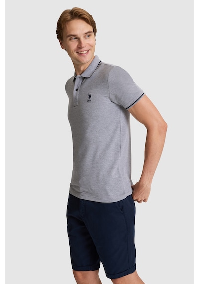 U.S. Polo Assn. U.s. Polo Assn. Erkek Gri Melanj Tişört Basic 50326975-vr086