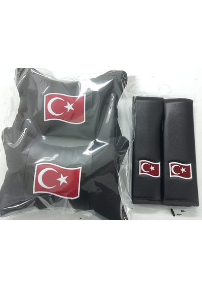 Bayrak Boyun Yastığı ve Kemer Kılıfı N11.422