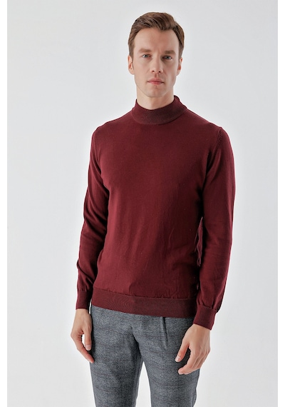 Morven Erkek Koyu Bordo Basic Yarım Balıkçı Yaka Dynamic Fit Rahat Kesim Triko 25kc017002752 Koyu Bordo Morven Erkek Koyu Bordo Basic Yarım Balıkçı Yaka Dynamic Fit Rahat Kesim Triko 25kc017002752 Koyu Bordo