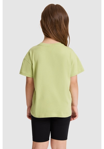 U.S. Polo Assn. Kız Çocuk Çağla Tişört Basic 50325609-vr016 Cagla