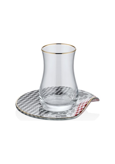 Neva N3253 Berry 6 Kişilik Çay Seti-Kazayağı Çok Renkli