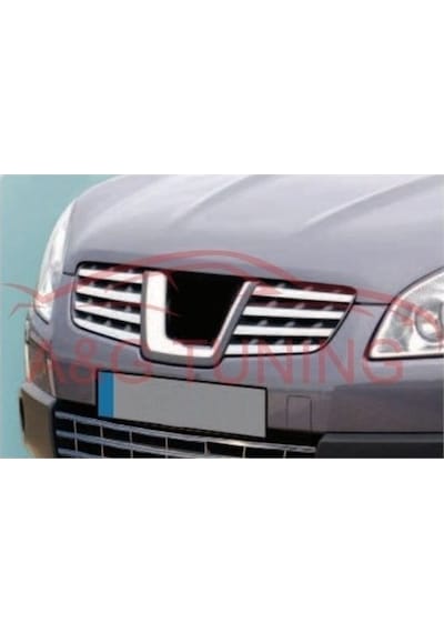 Nissan Qashqai Krom Ön Panjur 2007-2010 8Parça Paslanmaz Çelik N11.35