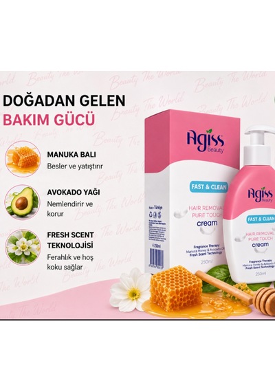 Agis Beauty Fast & Clean Tüy Dökücü Krem 250 ML
