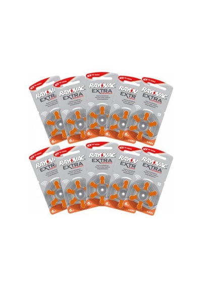 Rayovac 13 Numara Kulaklık Pili 6'lı Paket 10 Paket