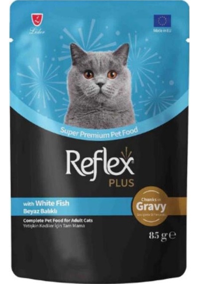 Reflex Plus Sos İçinde Parça Balık Etli Yetişkin Kedi Konservesi 85 Gr