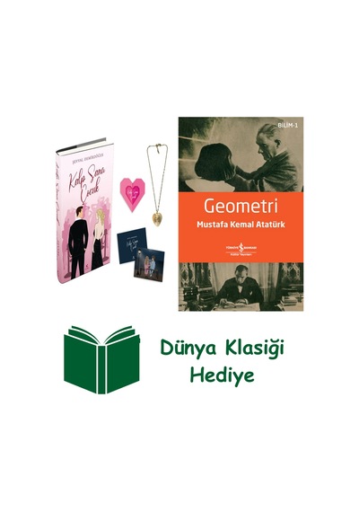 Kalp Sana Çocuk Ciltli - Kolyeli + Geometri + Dünya Klasiği Hediye