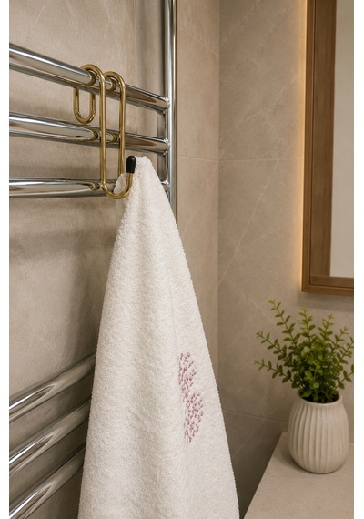 10'lu Banyo Askı Seti Havlupan İçin Pratik Havlu Askıları 10x5 Cm Altın