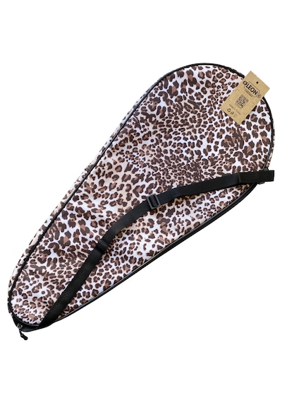 Leon Premium 27 İnch Raket Kılıfı Leopar Desenli Kahve