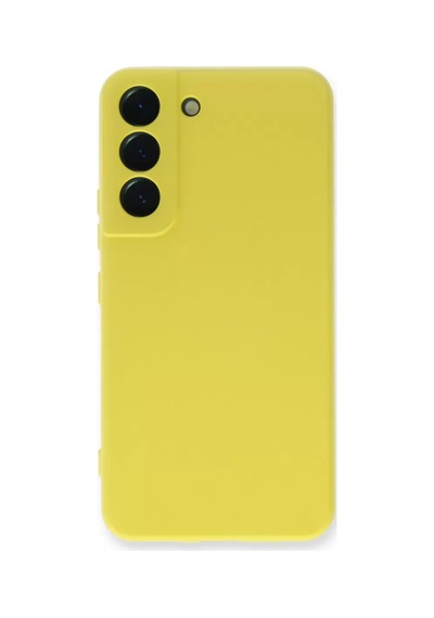 Newface Samsung Galaxy S23 Plus Kılıf Nano İçi Kadife Silikon - Sarı