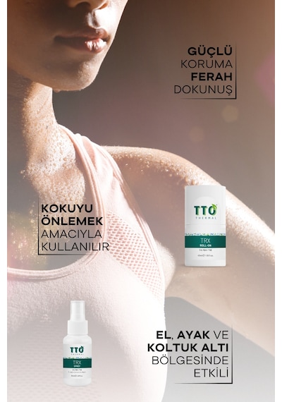 Tto Trx Sprey Ve Roll-on Paketi Terleme Önleyici Çay Ağacı Yağı / Tea Tree Oıl