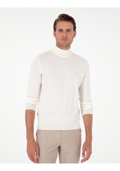 Pierre Cardin Erkek Ekru Kazak /triko 50296614-vr019 Ekru