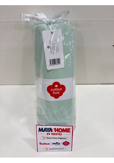 Cotton Box Yeşil Çift Kişilik Lastikli Çarşaf Seti 160x200+30 Çok Renkli