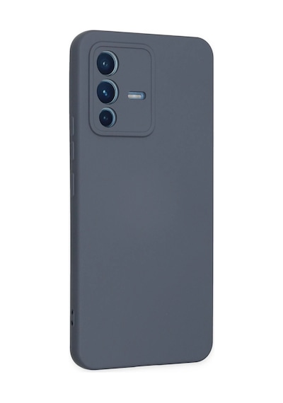 Newface - 971 - Vivo V23 5g Kılıf Nano İçi Kadife Silikon - Csmo-tex - - Gri