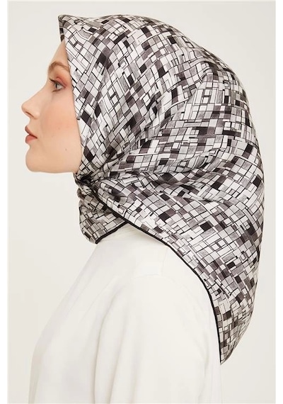 Armine Twill İpek Eşarp 23ka9004 05 Gri