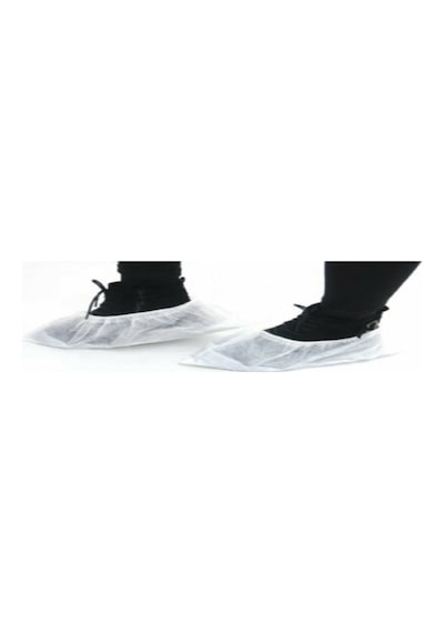 Nonwoven Tela Beyaz Galoş 100 Adet (50 Çift)
