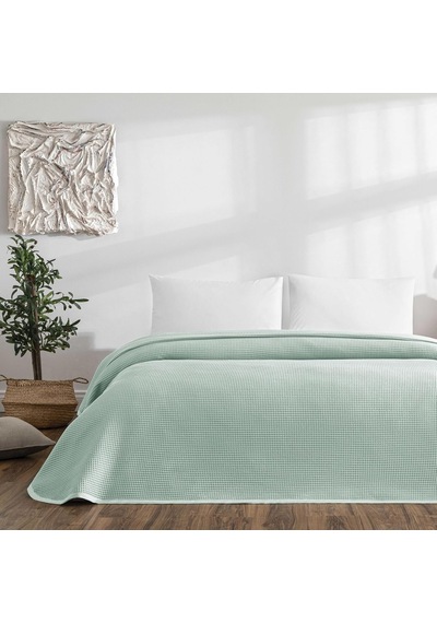 Linens Bsp Çift Kişilik Pike Yeşil Açık Dore