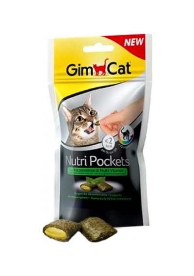 Gimcat Nutri Pockets Kedi Otlu Kedi Ödül Maması 2 x 60 G