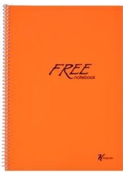 Keskin Color Free Defter A4 160 Yaprak Spiralli Plastik Kapak Çizgili 1 Adet
