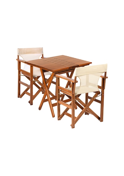 Motoryagmarket Rejisör Katlanır Bahçe Balkon Seti: 80 x 80 CM Masa + 2 Sandalye Ceviz Motoryagmarket Rejisör Katlanır Bahçe Balkon Seti: 80 x 80 CM Masa + 2 Sandalye Ceviz
