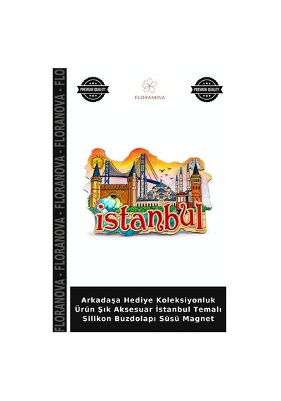 Arkadaşa Hediye Koleksiyonluk Ürün Şık Aksesuar İstanbul Temalı Silikon Buzdolapı Süsü Magnet