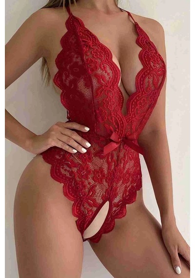 Colezium Özel Böesi Açık Dantelli Fantazi Babydoll Çok Renkli