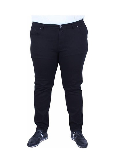 Starbattal Büyük Beden Klasik 5 Cep Gabardin Pantolon 11915 Sıyah Siyah
