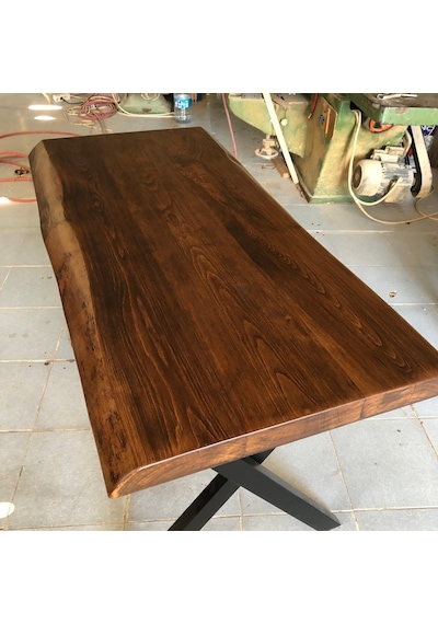 Bintaşmobilya Kütük Ağaç Masa-130X75.Cm