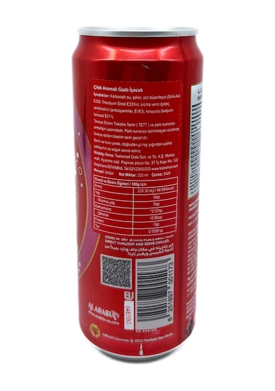 Chupa Chups Sparkling Strawberry Flavour - Çilek Aromalı Gazlı İçecek 330 Ml
