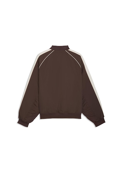 Puma T7 Bomber Unisex Kahverengi Günlük Stil Ceket 63502213 Kahverengi