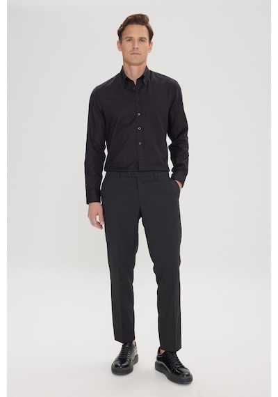 Ac&Co / Altınyıldız Classics Regular Fit Geniş Kesim Yan Cep Klasik Erkek Pantolon - Siyah Ac&Co / Altınyıldız Classics Regular Fit Geniş Kesim Yan Cep Klasik Erkek Pantolon - Siyah