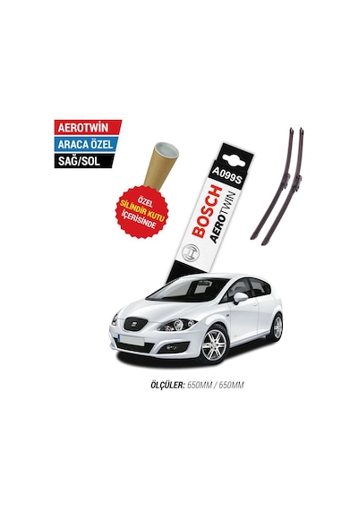 Bosch Aerotwin A099S Seat Leon Silecek Takımı (2009-2012)