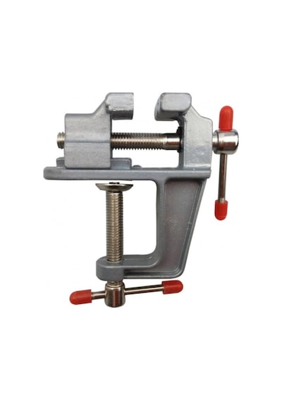 Mini Masa Tezgah Hobi Mengenesi Sabitleme Sıkıştırma Aparat 30mm Gri