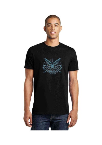 Of Warcraft Death Knight Ilya Semenov Baskılı Siyah Erkek Tshirt